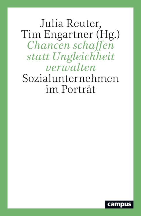 Produktbild: Chancen schaffen statt Ungleichheit verwalten
