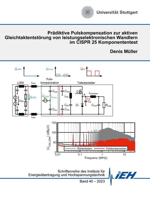 Produktbild: Pr&auml;diktive Pulskompensation zur aktiven Gleichtaktentst&ouml;rung von leistungselektronischen Wandlern im CISPR 25 Komponententest