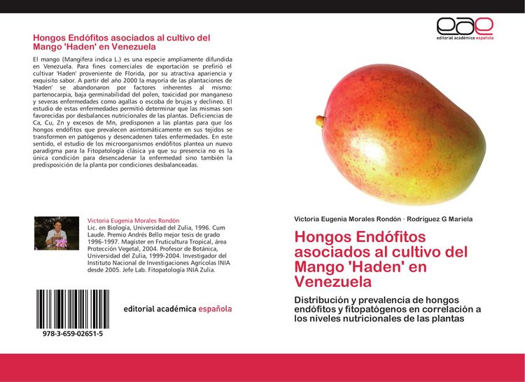 Produktbild: Hongos End&oacute;fitos asociados al cultivo del Mango 'Haden' en Venezuela