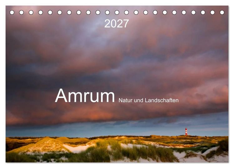 Produktbild: Amrum. Natur und Landschaften (Tischkalender 2027 DIN A5 quer), CALVENDO Monatskalender