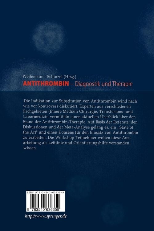 Produktbild: Antithrombin &mdash; Diagnostik und Therapie