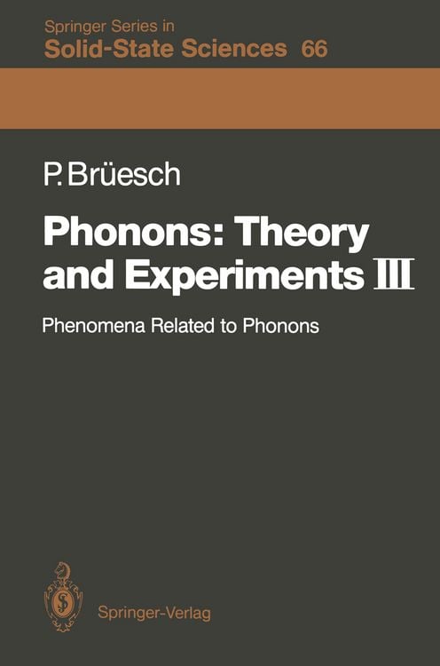 Produktbild: Phonons: Theory and Experiments III
