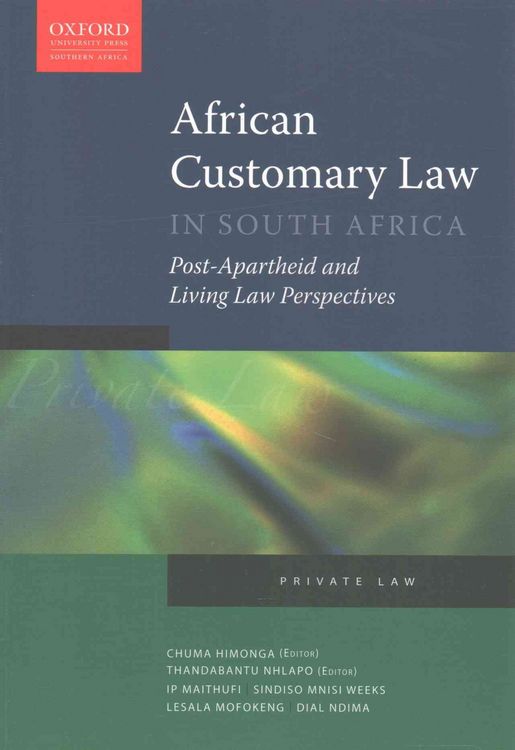 Produktbild: Maithufi, P: African Customary Law in South Africa