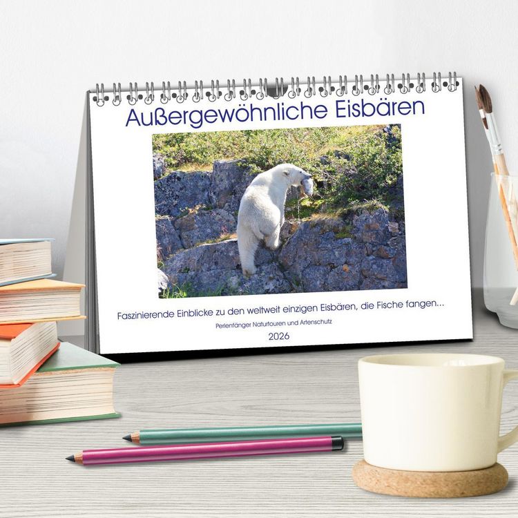 Produktbild: Das Leben der etwas "anderen" Eisb&auml;ren! (Tischkalender 2026 DIN A5 quer), CALVENDO Monatskalender