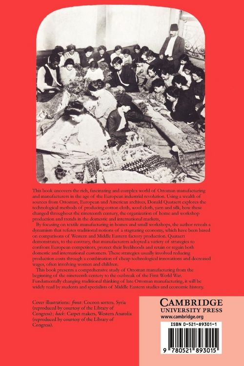 Produktbild: Ottoman Manufacturing in the Age of the Industrial Revolution