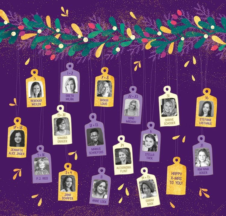 Produktbild: Mistletoe Moments. Ein Adventskalender. Lovestorys f&uuml;r 24 Tage plus Silvester-Special