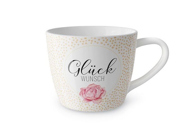 Produktbild: Maxibecher 400ml Gl&uuml;ckwunsch