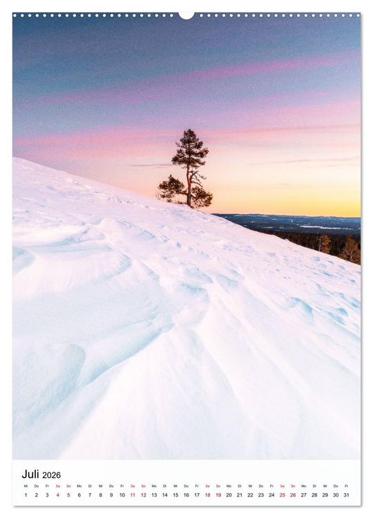 Produktbild: Finnland - Winter Wunderland (Wandkalender 2026 DIN A2 hoch), CALVENDO Monatskalender