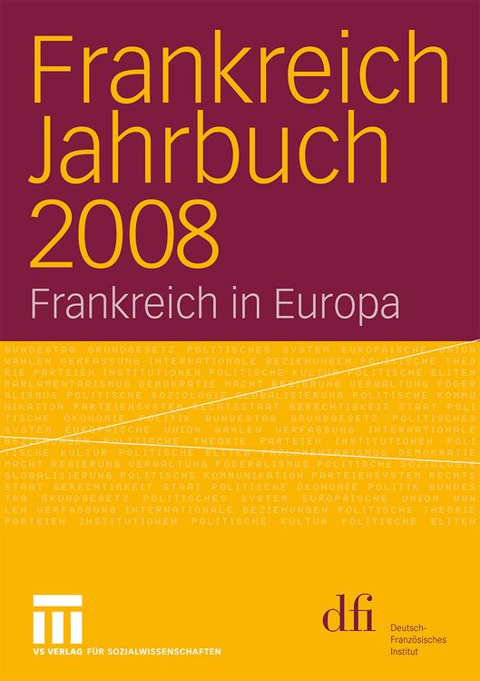 Produktbild: Frankreich Jahrbuch 2008
