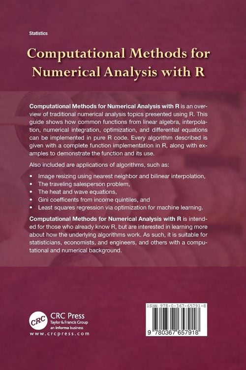 Produktbild: Computational Methods for Numerical Analysis with R