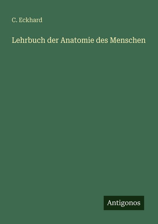Produktbild: Lehrbuch der Anatomie des Menschen