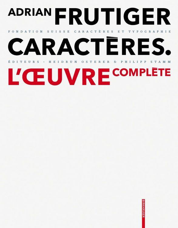 Produktbild: Adrian Frutiger - Caract&egrave;res
