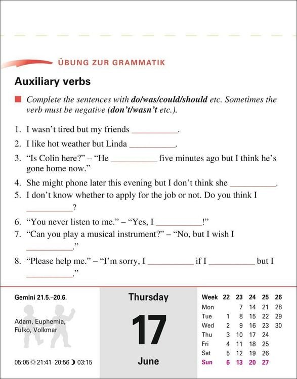 Produktbild: Englisch Sprachkalender 2027 - Englisch lernen leicht gemacht - Tagesabrei&szlig;kalender