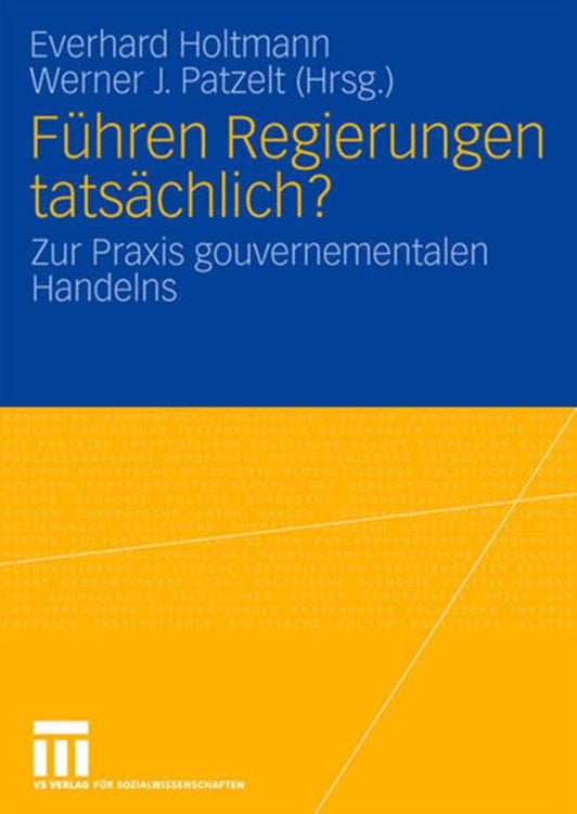 Produktbild: F&uuml;hren Regierungen tats&auml;chlich?