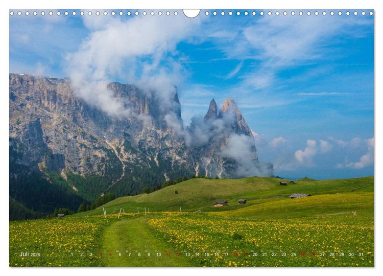 Produktbild: Sehnsucht Seiser Alm (Wandkalender 2026 DIN A3 quer), CALVENDO Monatskalender