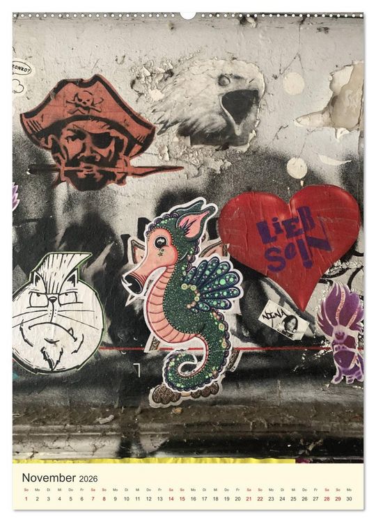Produktbild: Hamburg StreetArt Classics (hochwertiger Premium Wandkalender 2026 DIN A2 hoch), Kunstdruck in Hochglanz