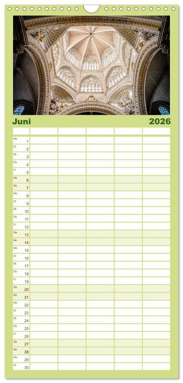 Produktbild: Familienplaner 2026 - Valencia - Eine Stadt voller Kontraste. mit 5 Spalten (Wandkalender, 21 x 45 cm) CALVENDO
