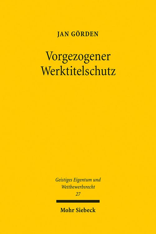 Produktbild: Vorgezogener Werktitelschutz