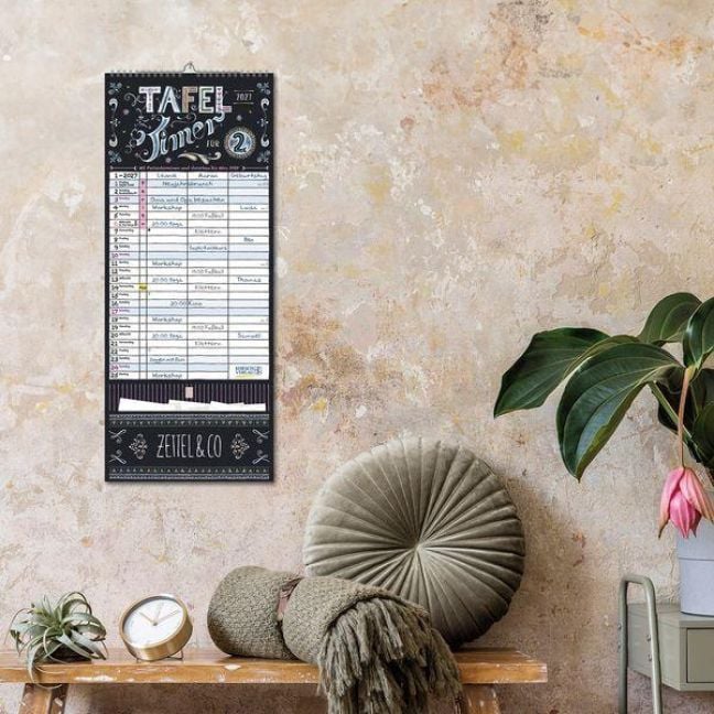 Produktbild: Tafeltimer f&uuml;r 2 mit Zetteltasche 2027