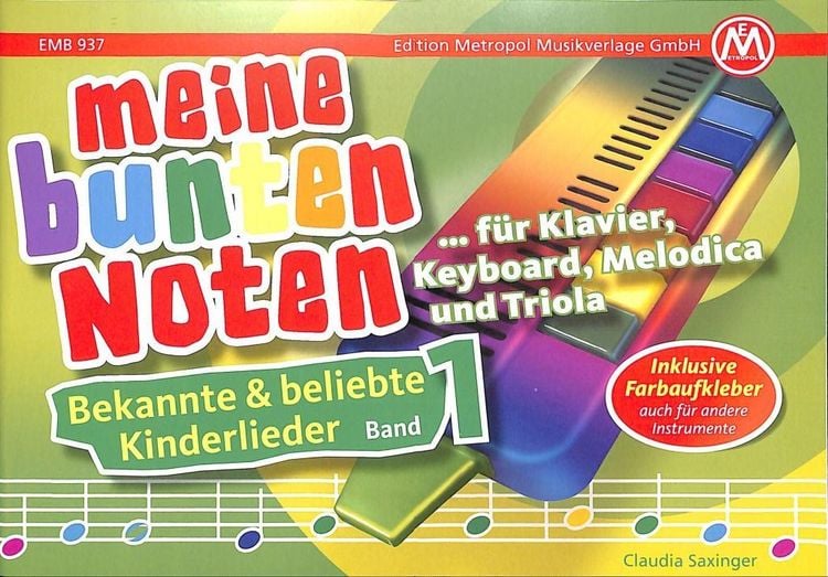 Produktbild: Meine bunten Noten f&uuml;r Klavier, Keyboard, Melodica und Triola