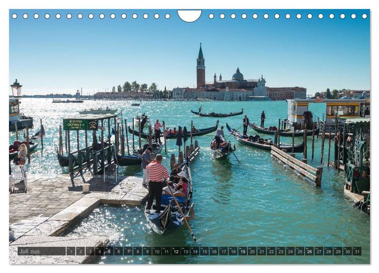 Produktbild: Venedig &ndash; Zauber der Lagunenstadt (Wandkalender 2026 DIN A4 quer), CALVENDO Monatskalender