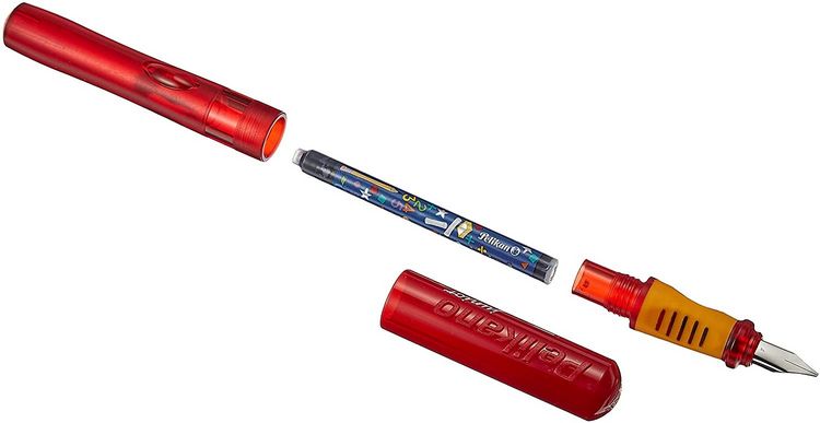 Produktbild: Pelikan Schreiblernf&uuml;llhalter Pelikano Junior, Rot, Feder A, f&uuml;r Rechtsh&auml;nder