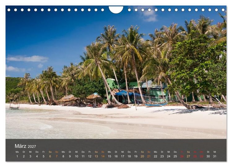 Produktbild: Traumstr&auml;nde in Vietnam (Wandkalender 2027 DIN A4 quer), CALVENDO Monatskalender
