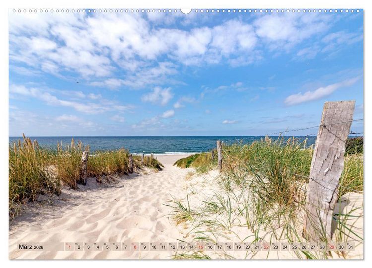 Produktbild: SYLT-LIEBE Atemberaubende Momente (hochwertiger Premium Wandkalender 2026 DIN A2 quer), Kunstdruck in Hochglanz