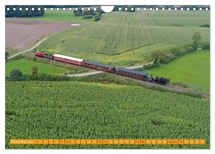 Produktbild: Dampfeisenbahnen in Deutschland (Wandkalender 2026 DIN A4 quer), CALVENDO Monatskalender