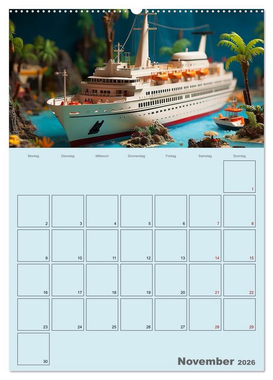 Produktbild: Schiffe, Fische und Piraten (Wandkalender 2026 DIN A2 hoch), CALVENDO Monatskalender