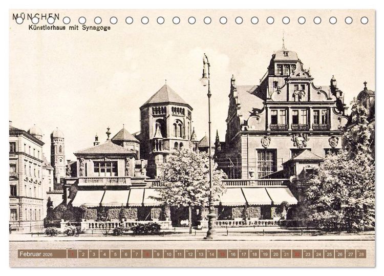 Produktbild: Spaziergang durch M&uuml;nchen &ndash; Die Stadt auf historischen Karten (Tischkalender 2026 DIN A5 quer), CALVENDO Monatskalender