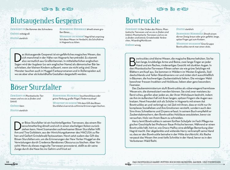 Produktbild: Das inoffizielle Harry-Potter-Buch der Monster, Zauber- und Tierwesen