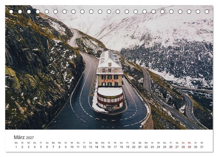 Produktbild: Schweiz - die Bergidylle (Tischkalender 2027 DIN A5 quer), CALVENDO Monatskalender