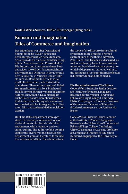 Produktbild: Konsum und Imagination- Tales of Commerce and Imagination