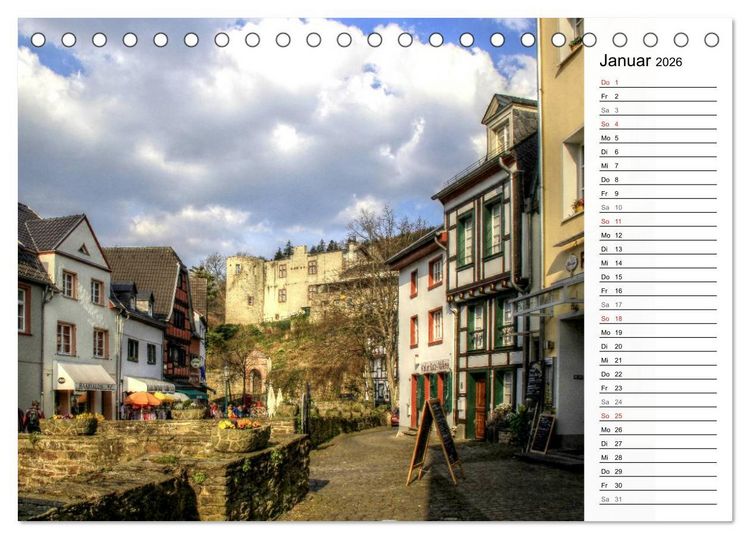 Produktbild: Die Eifel und ihre Regionen - Die Nordeifel (Tischkalender 2026 DIN A5 quer), CALVENDO Monatskalender