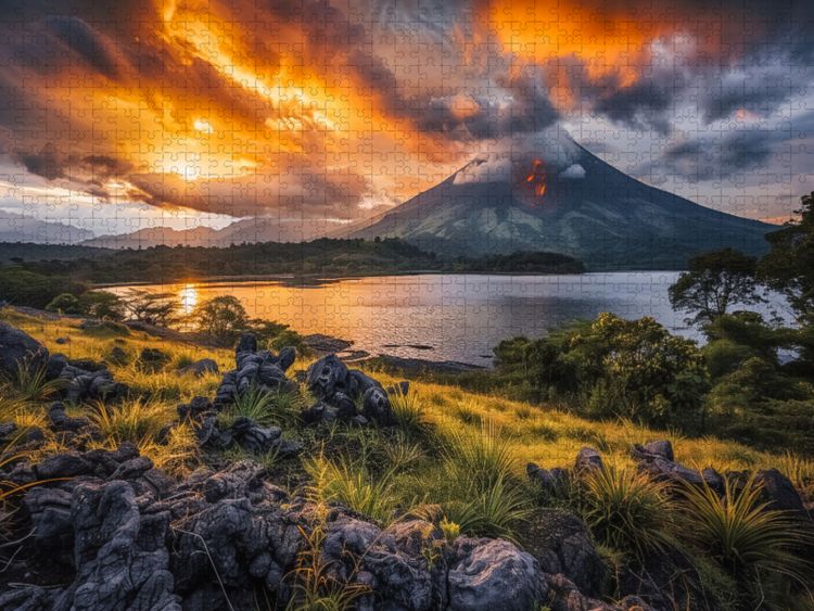 Produktbild: CALVENDO Puzzle Ein Motiv aus dem Kalender Lebendige Feuerberge | 2000 Teile Lege-Gr&ouml;&szlig;e 90x67cm Foto-Puzzle f&uuml;r gl&uuml;ckliche Stunden