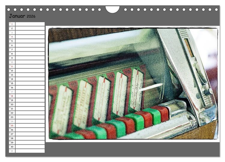 Produktbild: Der Charme der 60er Jahre (Wandkalender 2026 DIN A4 quer), CALVENDO Monatskalender