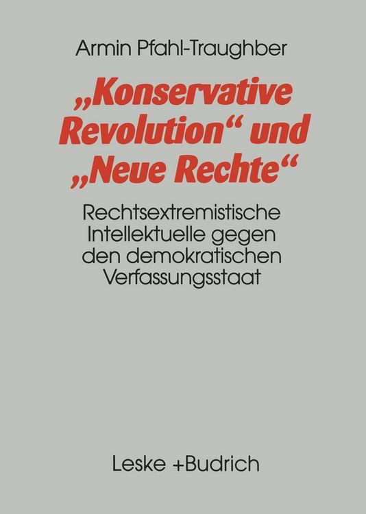 Produktbild: Konservative Revolution und Neue Rechte