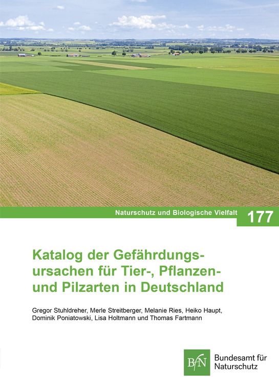 Produktbild: NaBiV Heft 177 Katalog der Gef&auml;hrdungsursachen f&uuml;r Tier-, Pflanzen- und Pilzarten in Deutschland