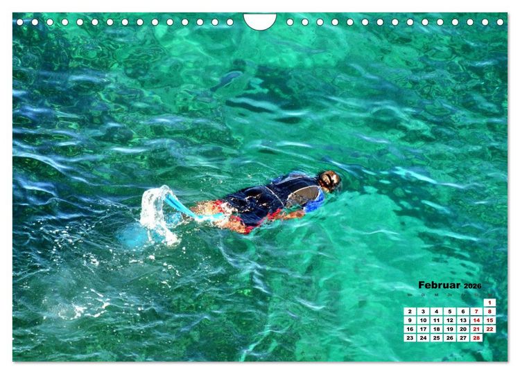 Produktbild: Tr&auml;ume in T&uuml;rkis - Bilder aus Kuba (Wandkalender 2026 DIN A4 quer), CALVENDO Monatskalender