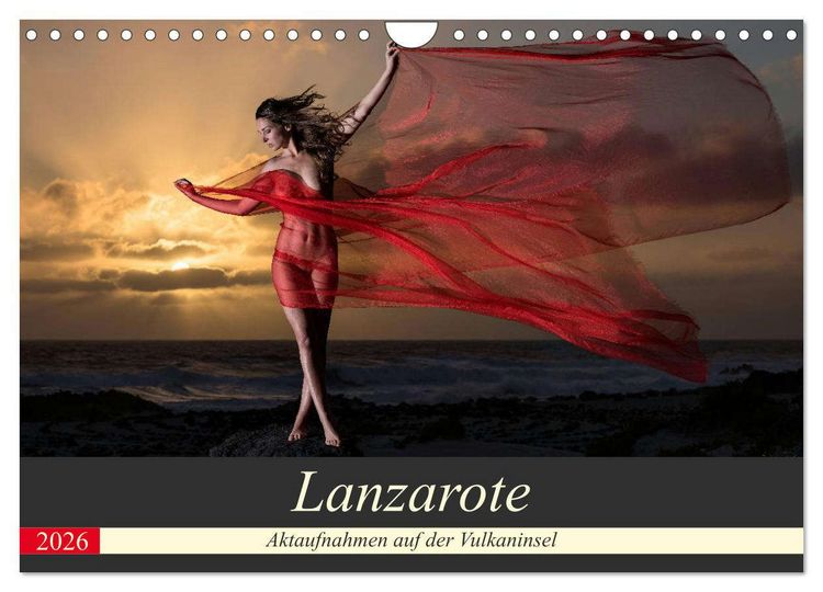 Produktbild: Lanzarote - Aktaufnahmen auf der Vulkaninsel (Wandkalender 2026 DIN A4 quer), CALVENDO Monatskalender