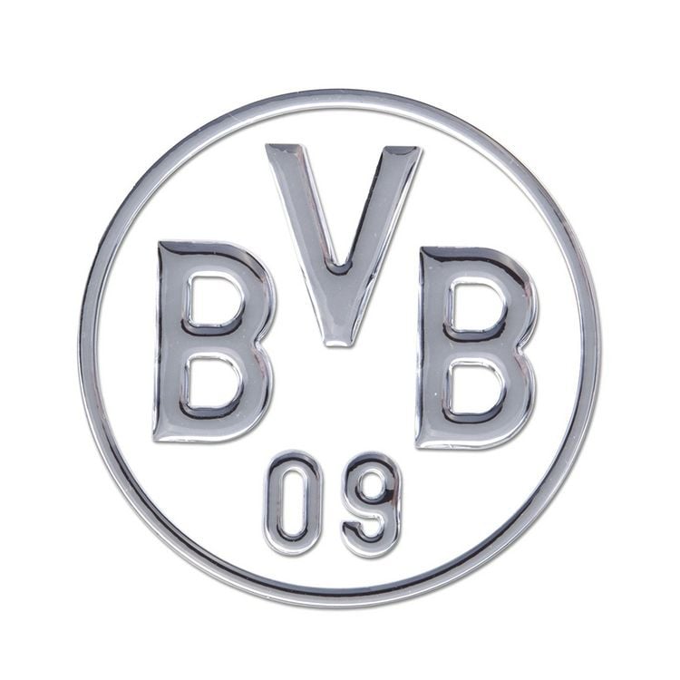 Produktbild: BVB 89140430 - BVB-Auto-Aufkleber silber, Borussia Dortmund