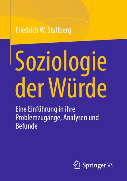 Produktbild: Soziologie der W&uuml;rde