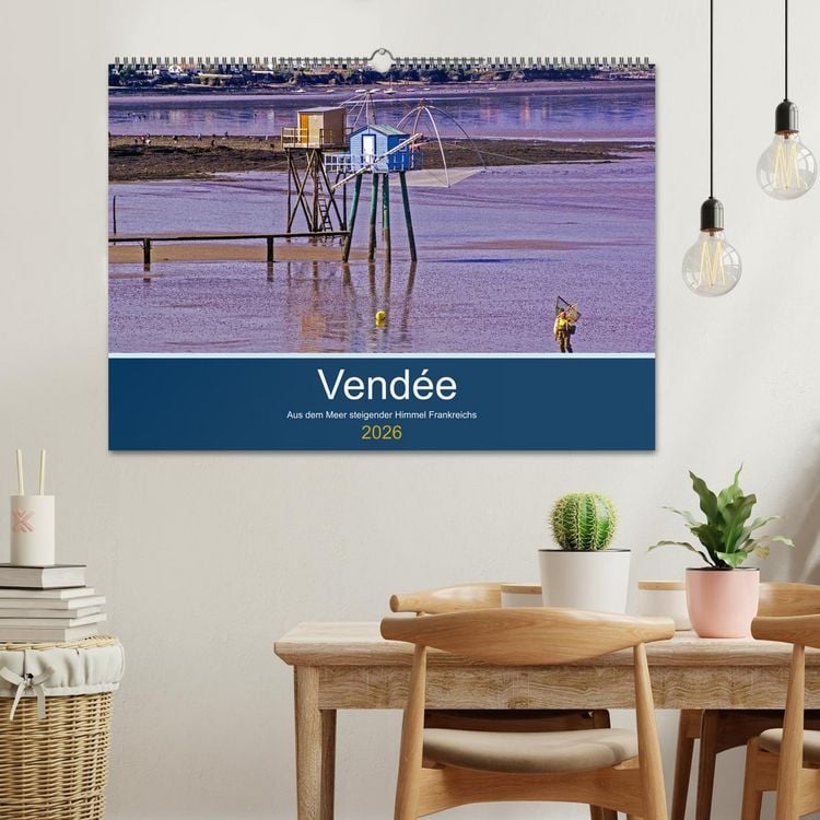 Produktbild: Vend&eacute;e Aus dem Meer steigender Himmel Frankreichs (Wandkalender 2026 DIN A2 quer), CALVENDO Monatskalender