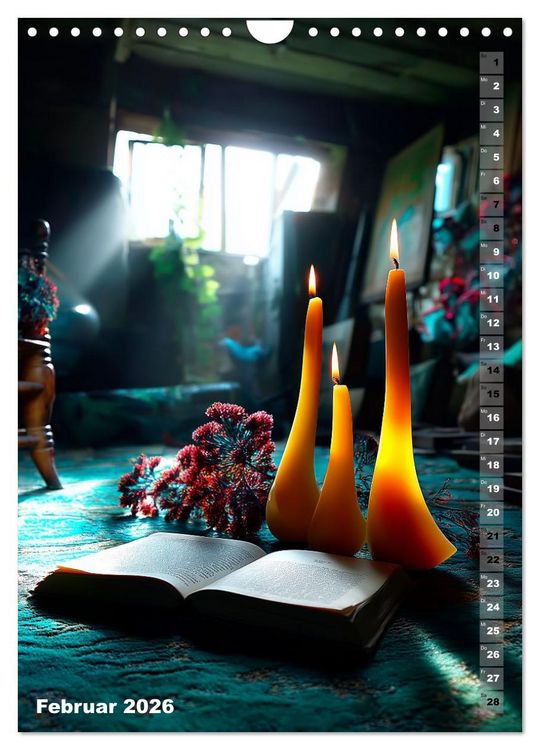 Produktbild: Kerzenwelt (Wandkalender 2026 DIN A4 hoch), CALVENDO Monatskalender
