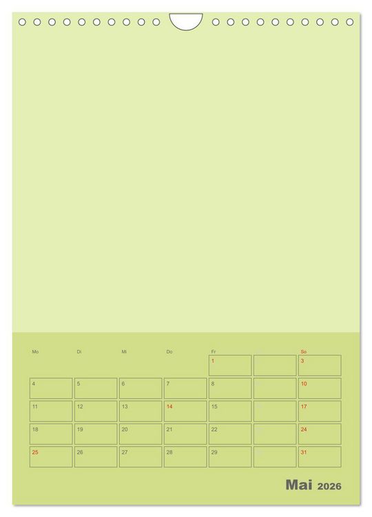 Produktbild: Bastel Terminkalender (Wandkalender 2026 DIN A4 hoch), CALVENDO Monatskalender