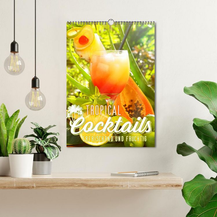 Produktbild: Tropical Cocktails - Erfrischend und fruchtig (Wandkalender 2026 DIN A3 hoch), CALVENDO Monatskalender