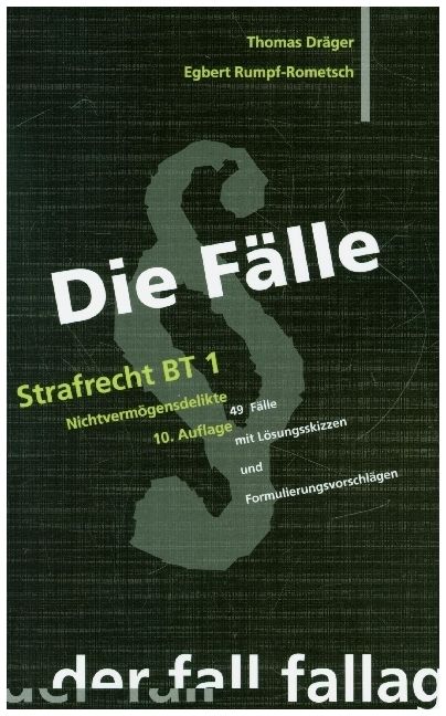 Produktbild: Draeger, T: F&auml;lle/Strafrecht BT 1