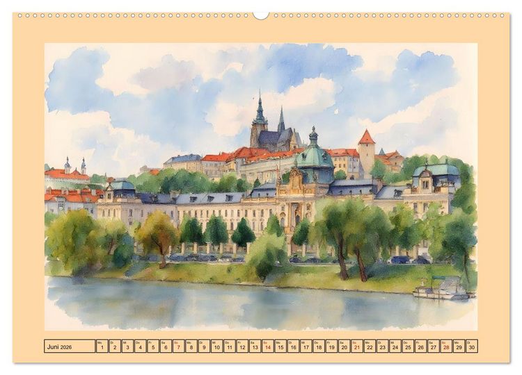 Produktbild: Tschechien - Kultur und Natur (Wandkalender 2026 DIN A2 quer), CALVENDO Monatskalender