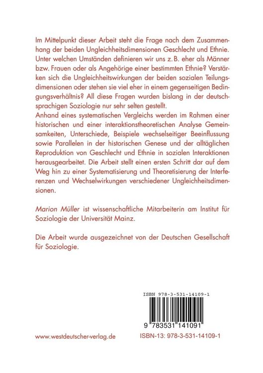 Produktbild: Geschlecht und Ethnie